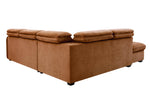 Roscoe Corner Sofa Bed LHF Rust large corner sofa bed