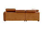 Roscoe Corner Sofa Bed LHF Rust reverse picture