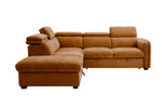 Roscoe Corner Sofa Bed LHF Rust picture from the side