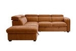 Roscoe Corner Sofa Bed LHF Rust front view picture