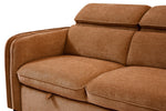 Roscoe Corner Sofa Bed RHF Rust with cushioned seats and backrests