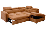 Roscoe Corner Sofa Bed RHF Rust picture of the sofa storage sace