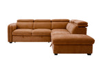 Roscoe Corner Sofa Bed RHF Rust front view picture