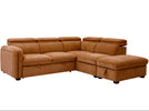 Roscoe Corner Sofa Bed RHF Rust picture on the white background