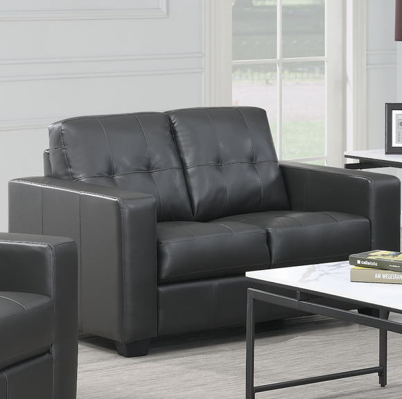 Rose 2 Seater Sofa Black close view living style photo