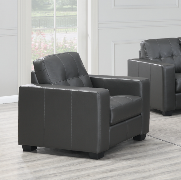 Rose Armchair Black close side view photo in the living room