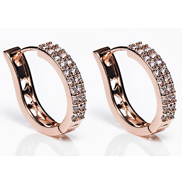 Newgrange Rose Gold Large Hoop Earrings