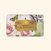 Rose and Peony Soap close view photo on the white backing