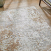 Concept Looms Rossa Rug ROS03 Ivory Beige abstract design with a distressed finish