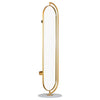Elegant full-length mirror with gold frame, Rotating Mirror 159cm Gold.
