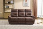 Rowan 3 Seater Sofa Recliner Choolate life style front view  photo