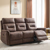 Rowan 3 Seater Sofa Recliner Chocolate life style photo with reclined seat