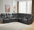 Rowan Sectional Corner Sofa Recliner Grey life style picture