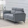 Roxy 2 Seater Sofa Grey close vie side photo in the living room