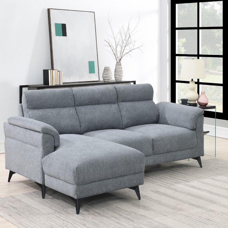Roxy Corner Sofa Grey LHF