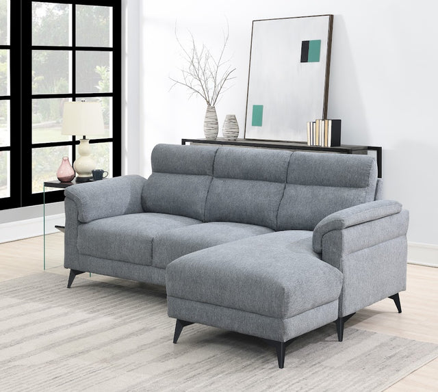 Roxy Corner Sofa Grey RHF