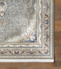Concept Looms Royalty Rug ROY104 Light Grey with a bordered design and fringed ends