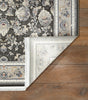 Concept Looms Royalty Rug ROY105 Dark Grey with a latex backing