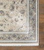 Concept Looms Royalty Rug ROY107 Beige with a bordered design and fringed ends
