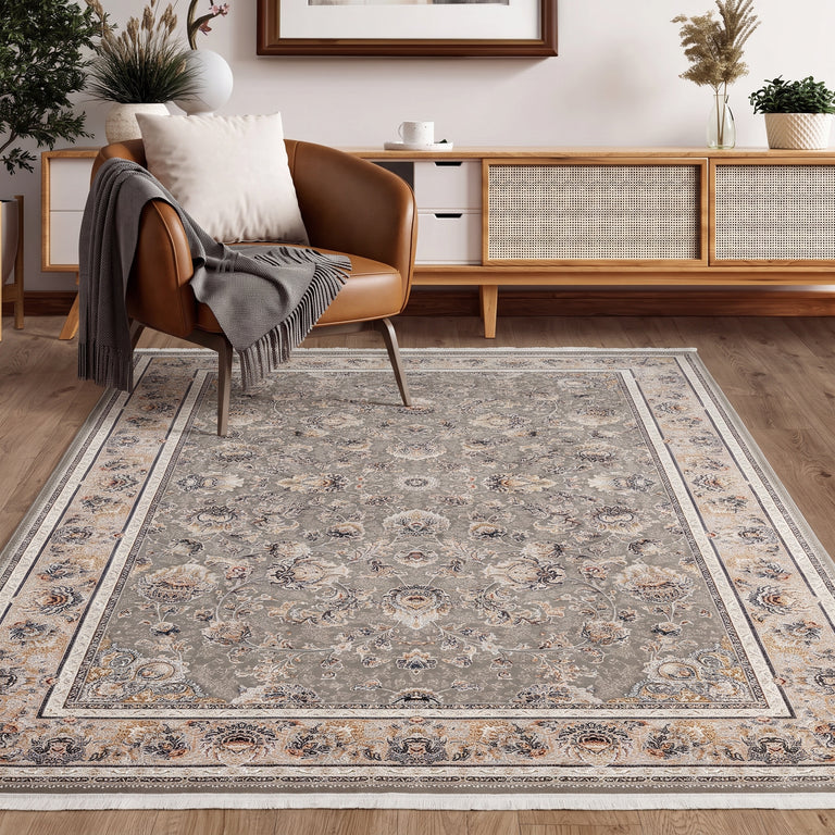 Concept Looms Royalty Rug ROY108 Light Grey