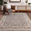 Concept Looms Royalty Rug ROY108 Light Grey lifestyle picture in the living room