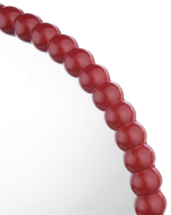 Ruan Round Mirror Red