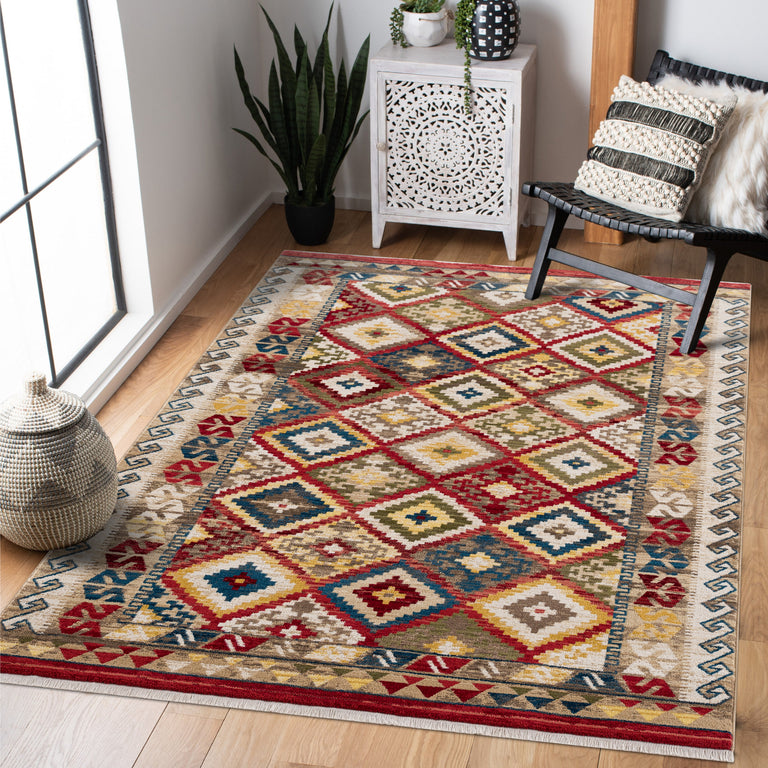 Rukas 0232A Geometric Rug