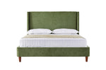 Rupert King Size 5' Bed Olive front view picture