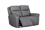 2 seater sofa Russo 2 Seater Recliner Sofa Charcoal
