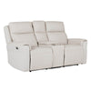 Russo 2 Seater Sofa Electric Recliner With Console Stone 