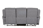 "Russo Recliner 3 seater sofa fabric charcoal"
