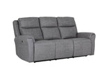 "Three seater sofa Russo Recliner in charcoal"
