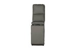 "Ash gray sectional console couch for living room"
