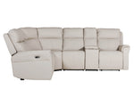 Recliner corner sofa - Russo Sofa Electric Recliner in Stone
