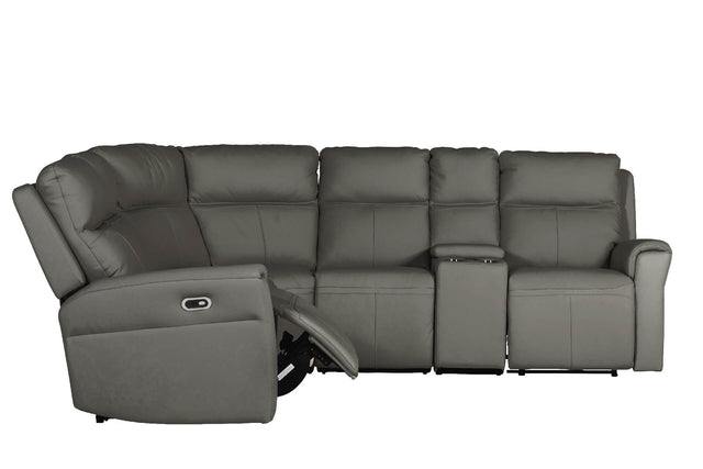 Russo Corner Sofa Electric Recliner Ash