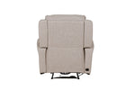 "Electric reclining armchair Russo in Mushroom fabric"
