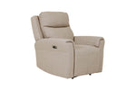 "Modern electric recliner chair Russo in Mushroom color"
