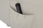Russo Lift and Rise Chair Stone close view picture of the side pocket