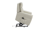 Russo Lift and Rise Chair Stone picture in the rise position