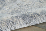 Nourison Rustic Textures Rug RUS01 Grey Beige with a textured low-high cut pile