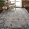 Nourison Rustic Textures Rug RUS01 Grey Beige lifestyle picture in the living room
