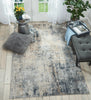 Nourison Rustic Textures Rug RUS01 Grey Beige top-view picture of the rug color palette