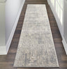 Nourison Rustic Textures Rug RUS01 Ivory Silver Runner lifestyle picture in the corridor