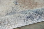 Nourison Rustic Texture Rug RUS02 Beige Grey with a textured cut low & high pile
