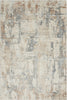 Nourison Rustic Textures Rug RUS06 Beige Grey: picture of the rug's distressed design