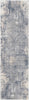 Nourison Rustic Textures Rug RUS03 Grey Beige Runner picture of the rug distressed design