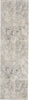 Nourison Rustic Textures Rug RUS07 Grey Beige Runner picture of the rug distessed design