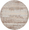 Nourison Rustic Textures Rug RUS04 Beige Round picture of the rug design