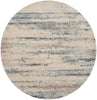 Nourison Rustic Textures Rug RUS04 Beige Grey Round picture of the rug distressed design