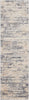 Nourison Rustic Textures Rug RUS04 Beige Grey Runner picture of the rug distressed design